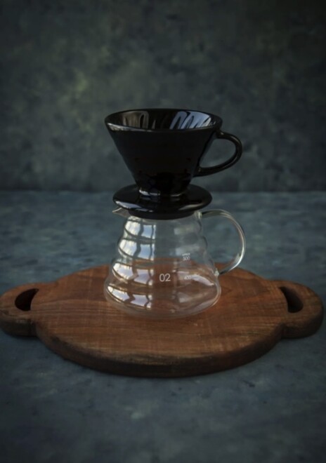 Kahve Demleme Tanışma Seti - Siyah (dripper + 600 Ml Kahve Sürahisi) - 2