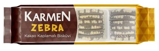 Karmen Zebra Cocoa-Coated Biscuits 276g - 3 Pcs - 1