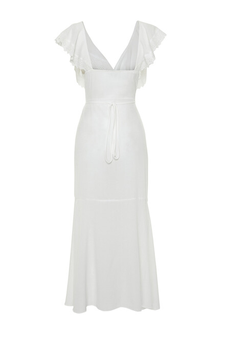 Long woven bridal beach dress - 3