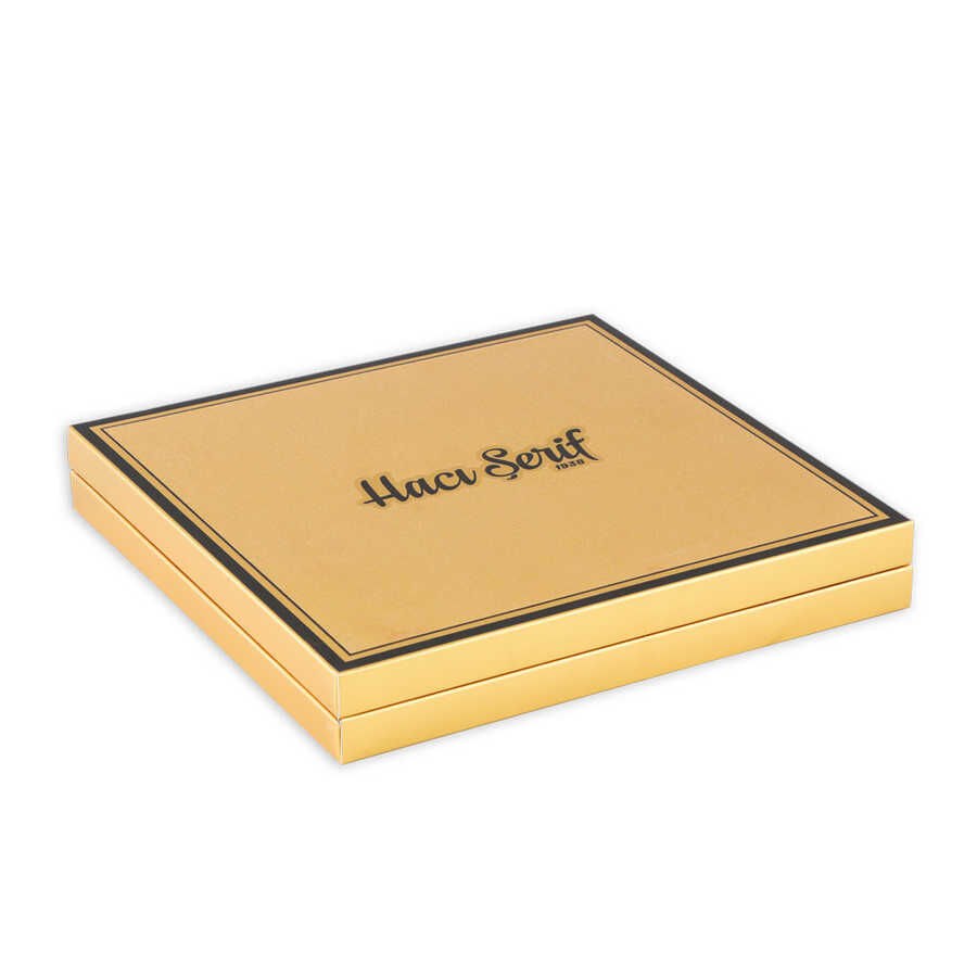 Luxurious chocolate pieces , golden box for your special occasions 495 g from Haci Sarif - 2