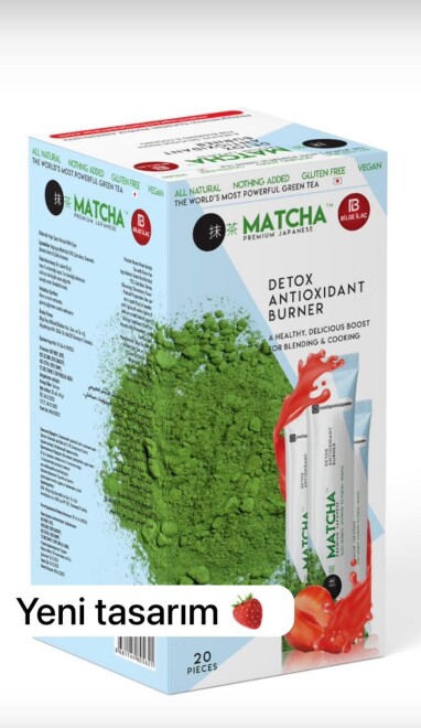 Matcha çay Çilek Aromalı ( 20 adet şase) - M&M STORE