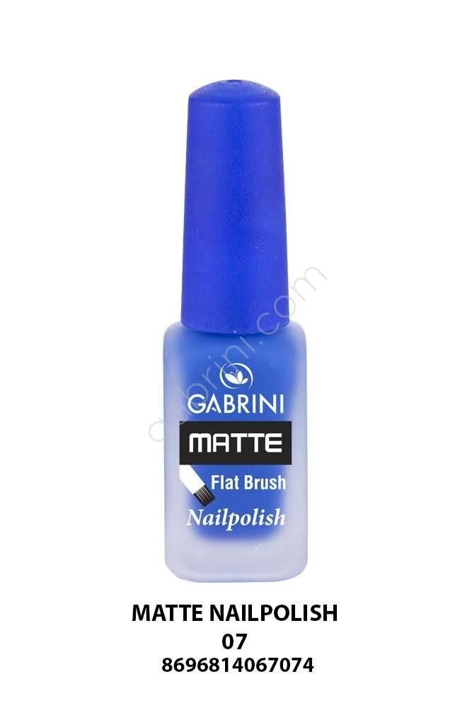 Matte Nail Polish (Blue Manicure) No. 07 - 1