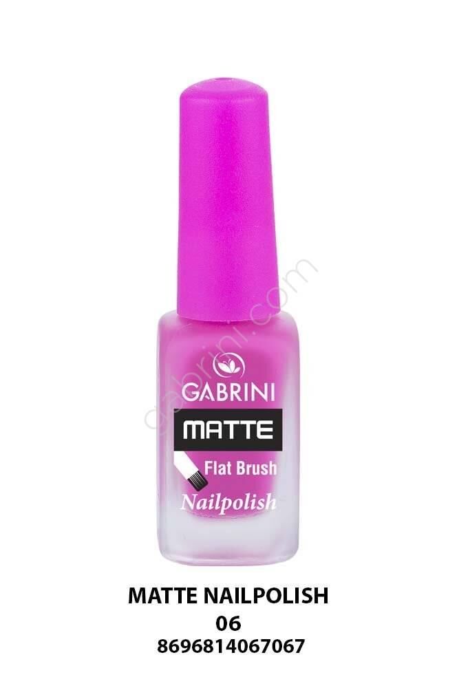 Matte Nail Polish (Fuchsia Manicure) No. 06 - 1