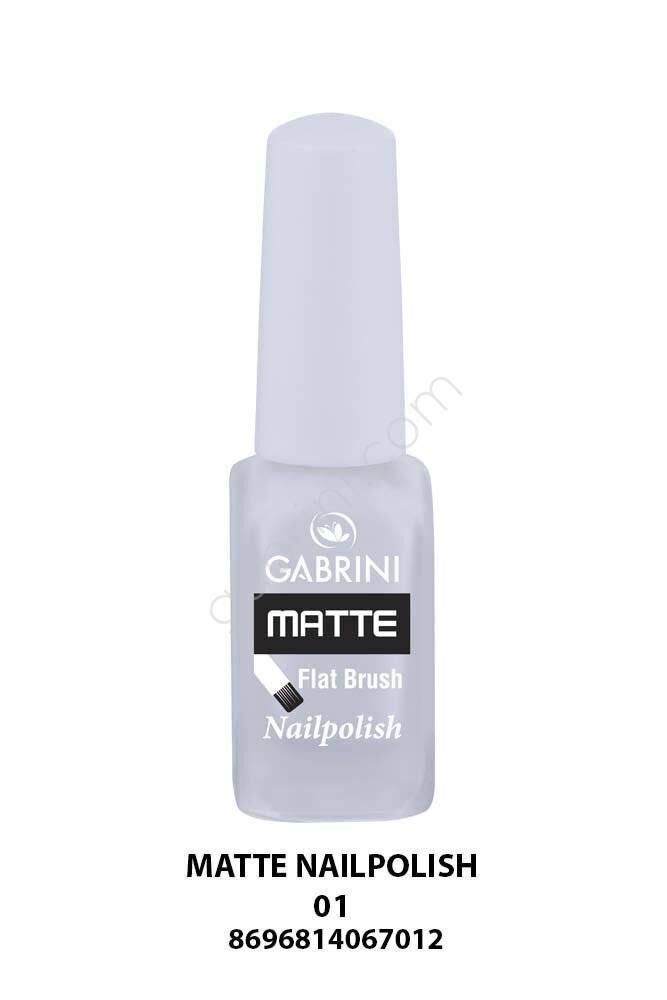 Matte Nail Polish (Matte White Manicure) No. 01 - 1