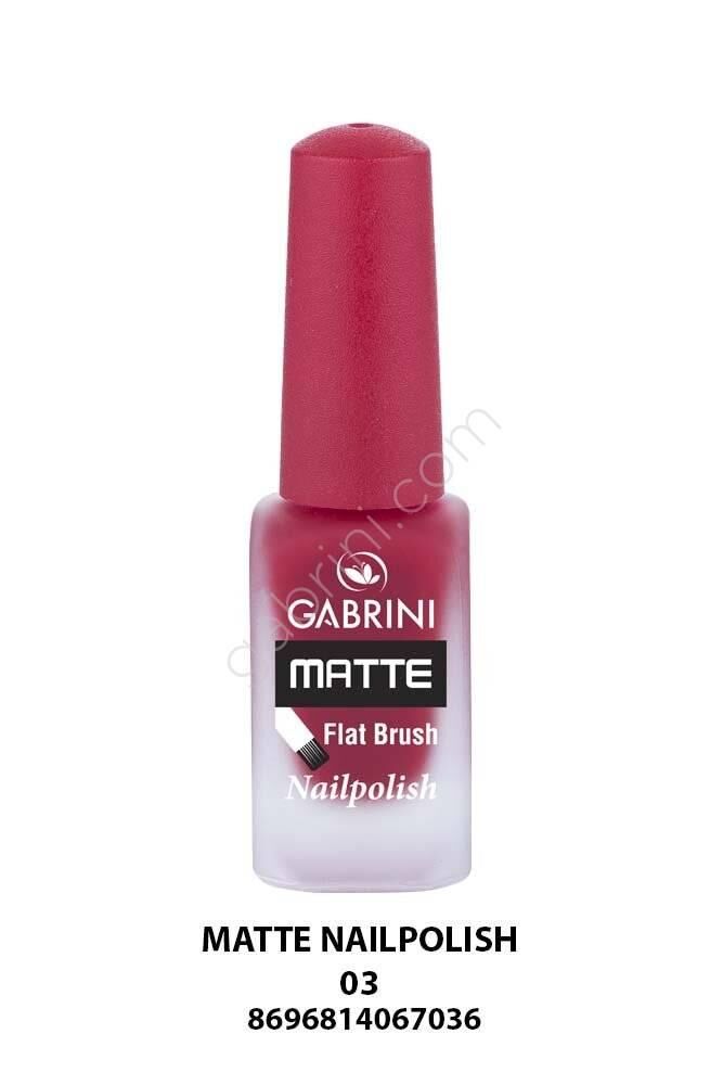 Matte Nail Polish (Red Manicure) No. 03 - 1