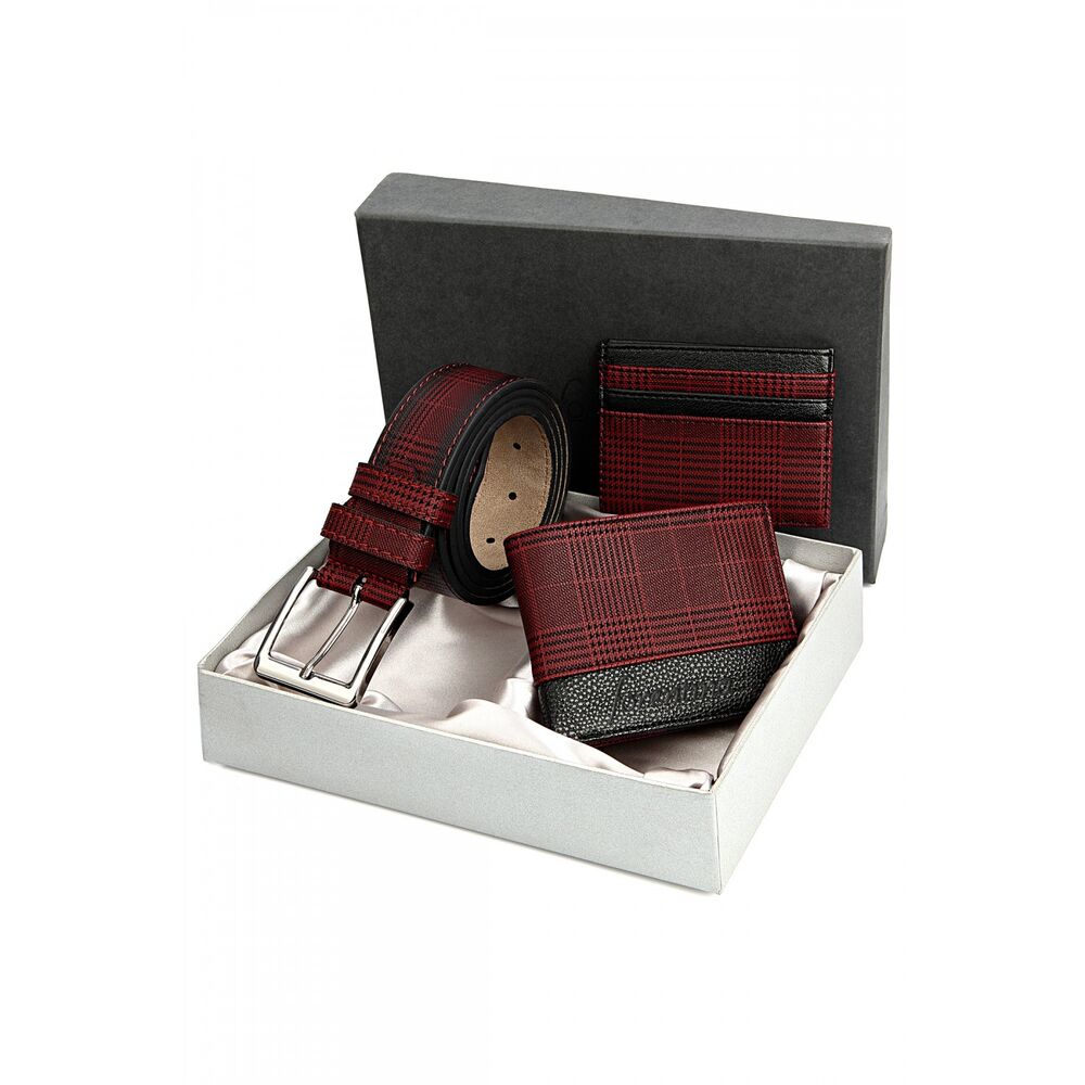 Men's Gift Set Two Wallets With Belt - 1