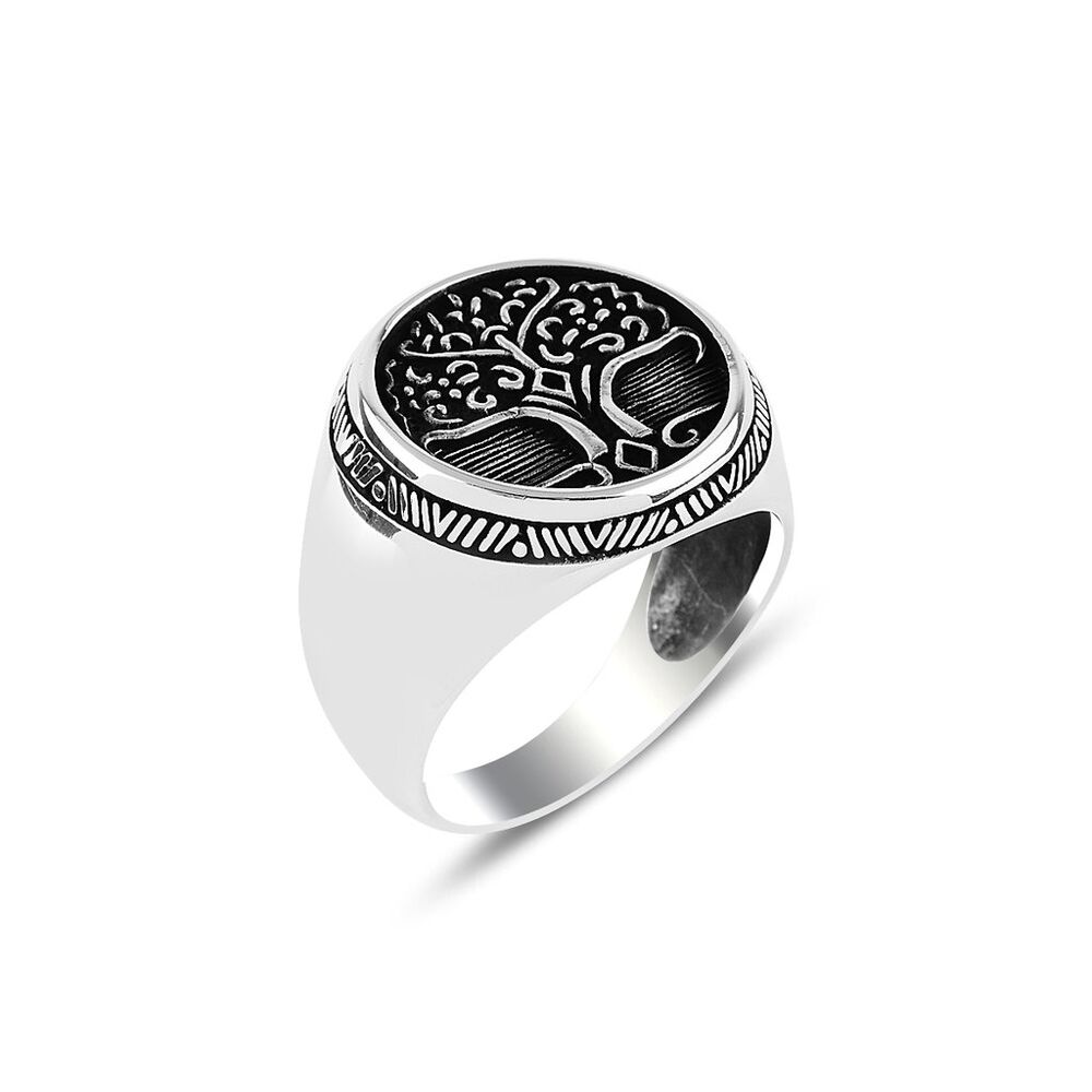 Men's ring with a tree of life design - 1