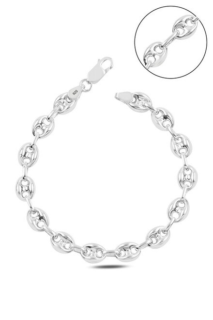 Mens silver bracelet Al Bahar design bracelet - 4