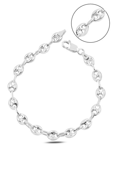 Mens silver bracelet Al Bahar design bracelet - 5