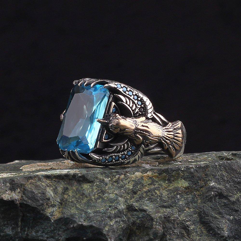 Amazon.com: Byzantine Chain Design 925 Sterling Silver Garnet Stone Men's  Ring, Handmade Silver Ring for Men, Red Garnet Stone Ring, Man Silver  Garnet Stone Ring : Handmade Products