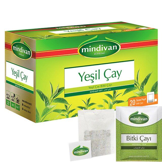 Mindivan Green Tea 20 Herbal Tea Bags - 1