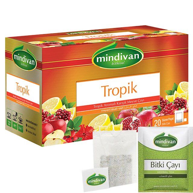 Mindivan Tropical Fruit Tea 20 Herbal Tea Bags - 1