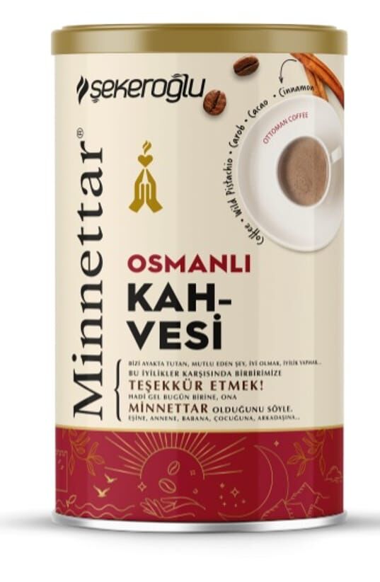 Minnettar Ottoman Turkish coffee in tin box 200GR - 1