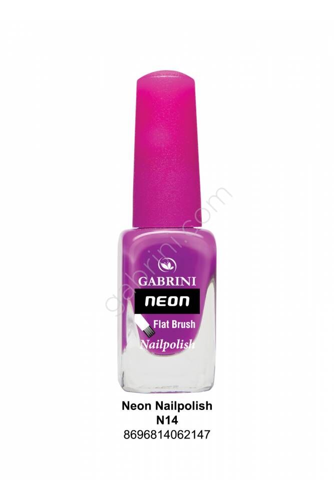 Neon Flat Brush Nail Polish - 12