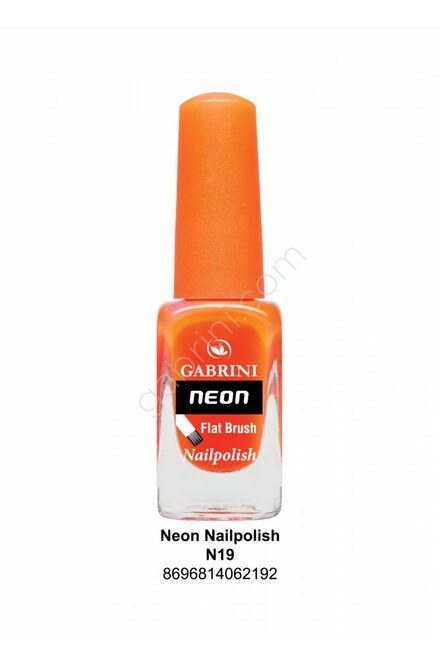 Neon Flat Brush Nail Polish - 15