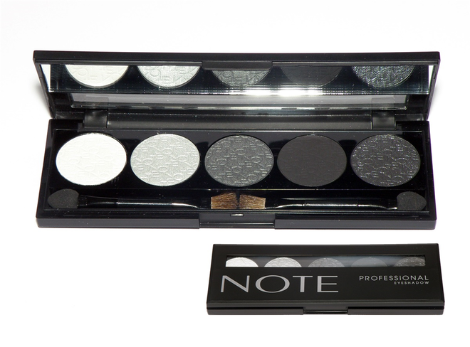 Note eye shadow palette with five harmonious colors - 4