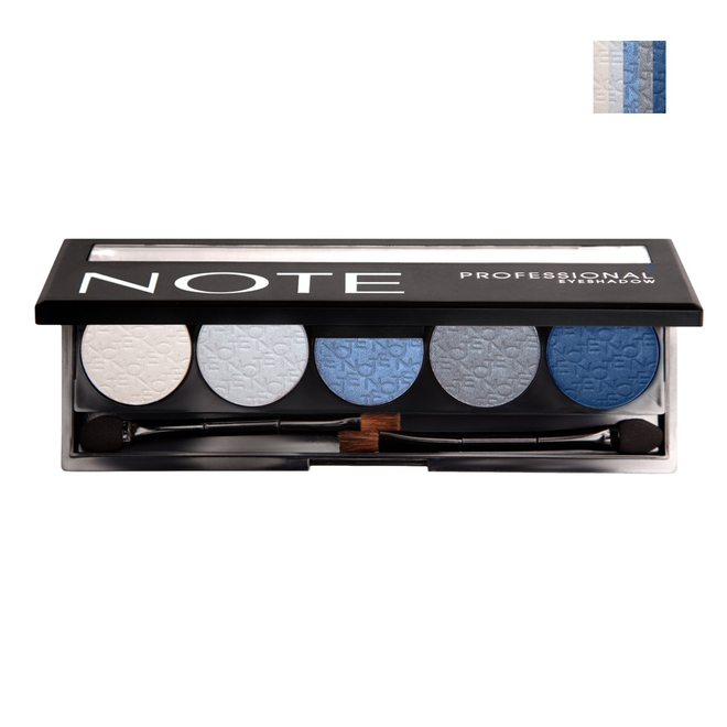 Note eye shadow palette with five harmonious colors - 5