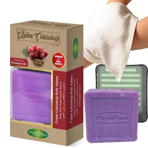 Phytoflora Grape Seed Oil Soap for Sensitive Skin Care - 1