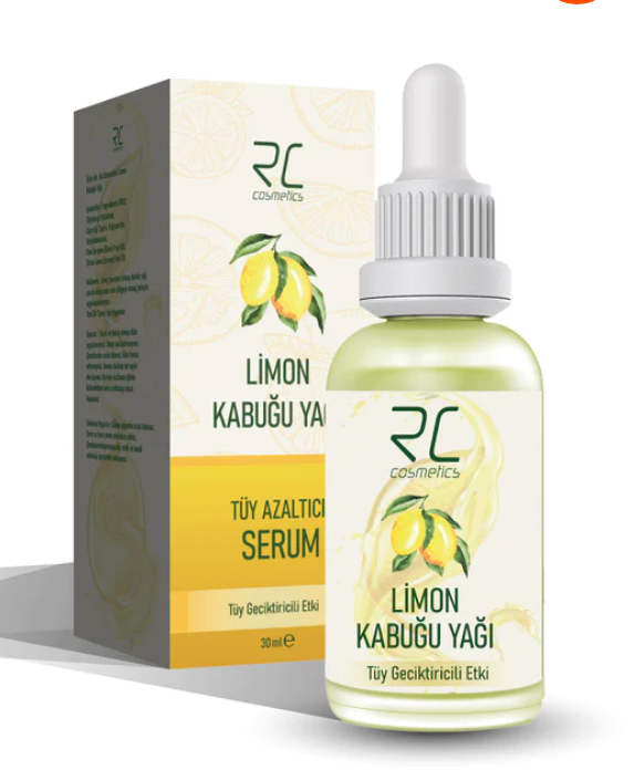Rc Kozmetik Limon Kabuğu Yağı Tüy Geciktirici Tüy Azaltıcı Serum 30ml - 1