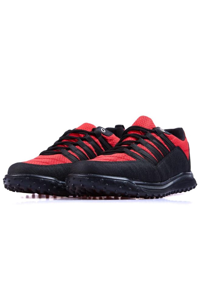 Red Lace File Detailed Artificial Leather Men's Sneakers - 89114 - 2