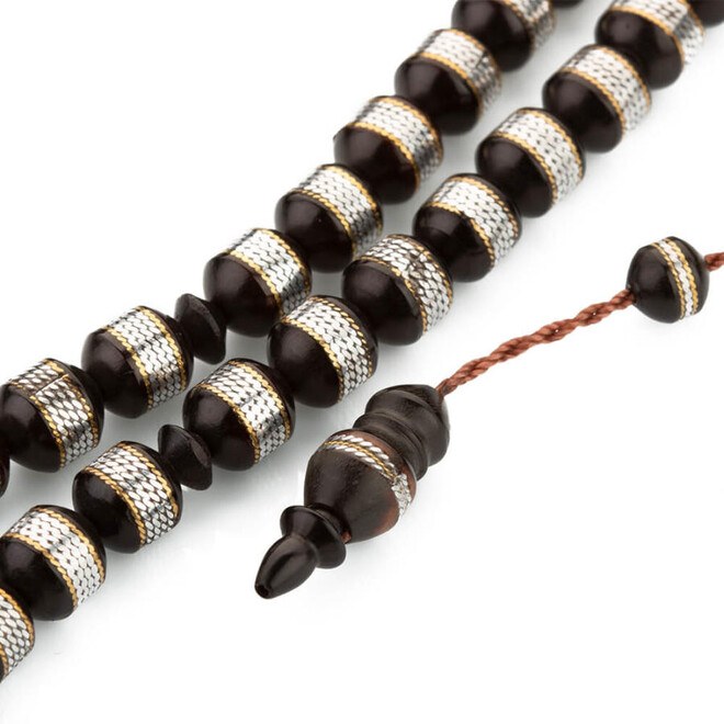 rosary made of Kuka with metal-wrapped beads - 3