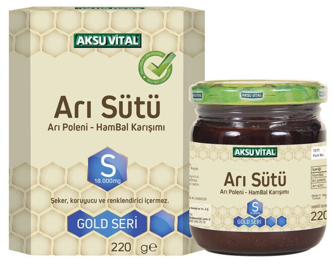 Aksuvital - Royal jelly mixture with pollen (S) for a strong and healthy body by Aksuvital