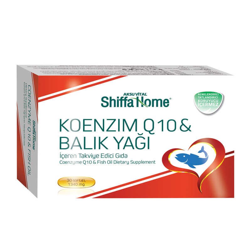 Shiffa Home Coenzyme Q10 capsules with fish oil to anti-aging and strengthen the immune system - 1