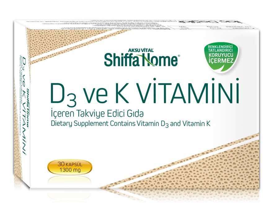 Shiffa Home D3 Ve K Vitamini Kemik Ve Büyüme - 1