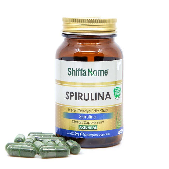 Spirulina Capsules To Regulate Blood Pressure And Sugar Level By Shiffa