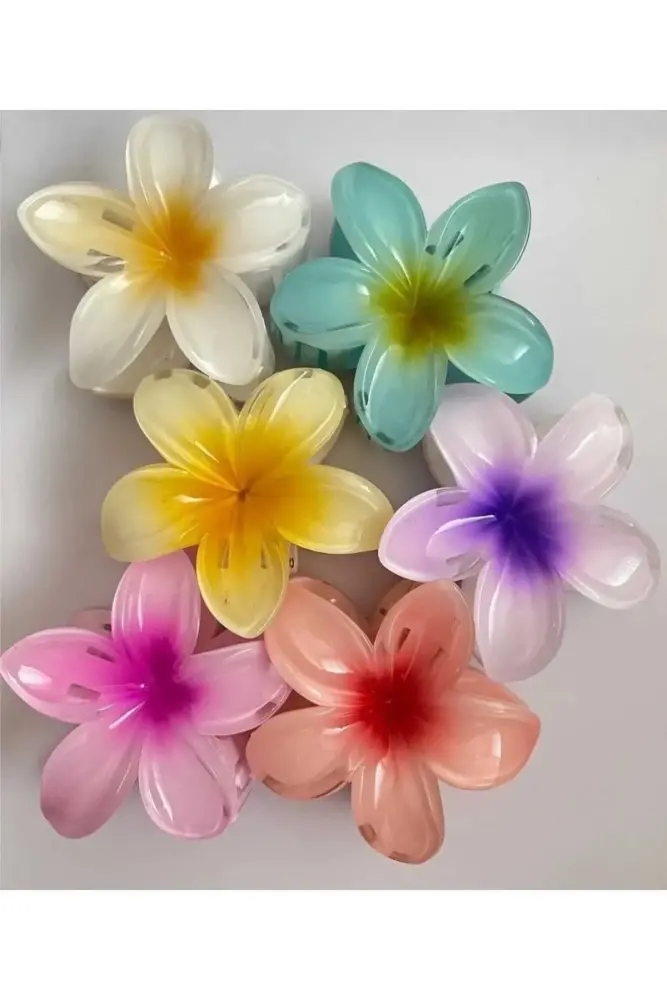 TETHOME Rengarenk Lotus Çiçeği Mandal Toka - 2