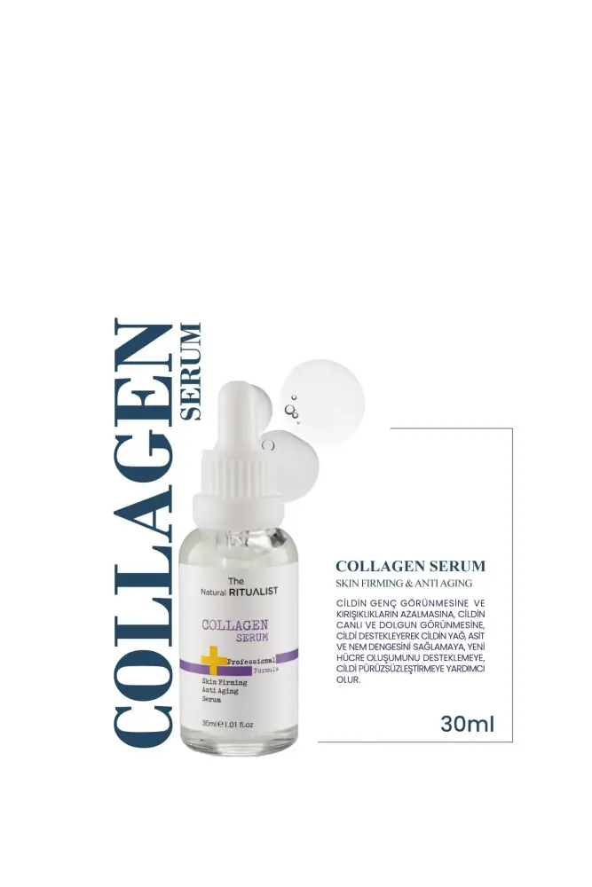The Natural Ritualist 3'lü Cilt Bakım Serum Seti ( Hyaluronic Acid + C Vitamini + Collagen Serum ) - 2