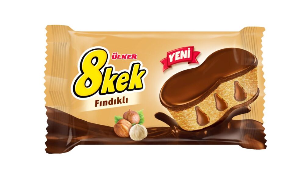 Ülker Dankek Eight Cakes with Hazelnut 52 gr 24 pcs - 1