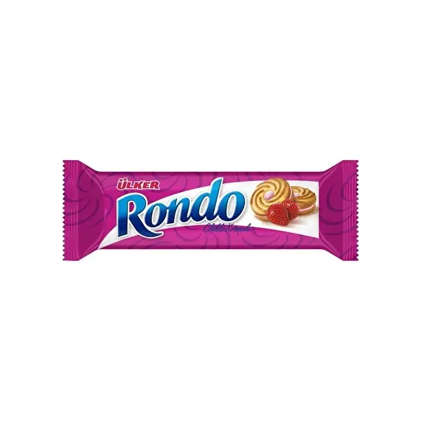 Ülker Rondo Classic Strawberry Cream Biscuit - 1