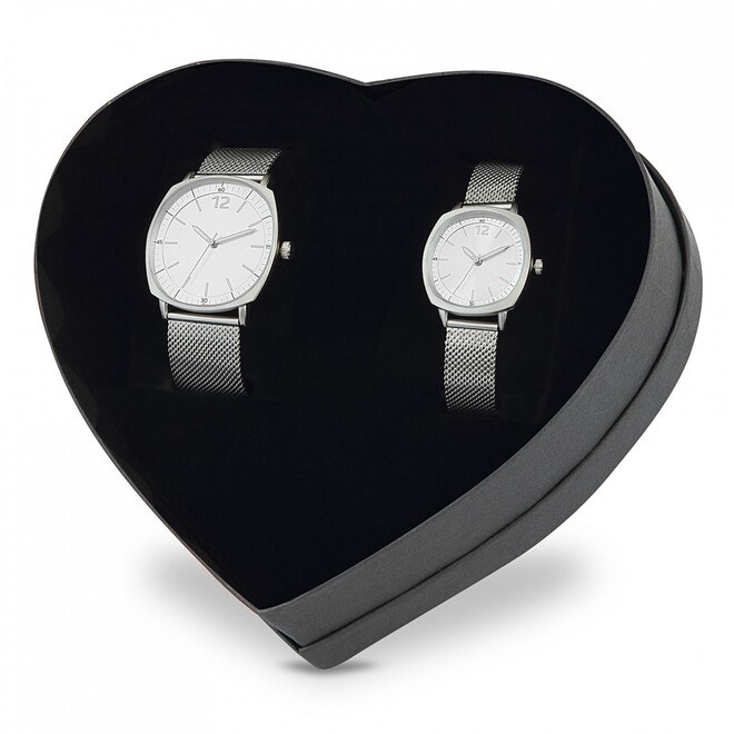 Unisex silver watch set - 1