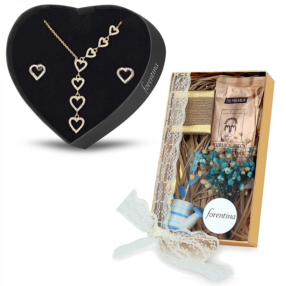 Women's Accessories Set with a Heart Design for Gifts - 1