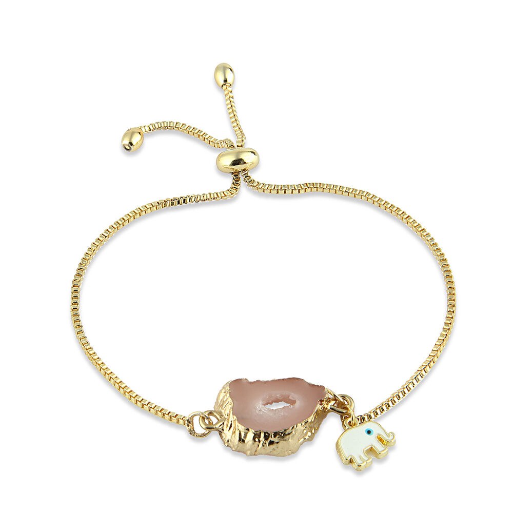 Women bracelet with a pink stone - bracelets for women - 1