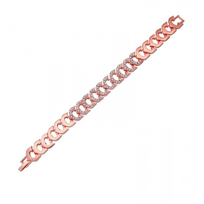 Women's bracelet with a white zircon - 1