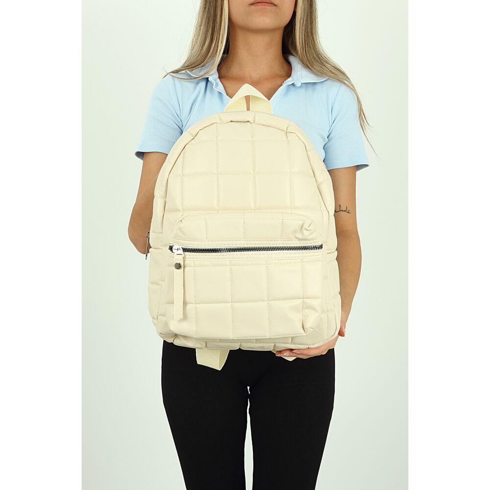 Women's Cream Backpack - 1
