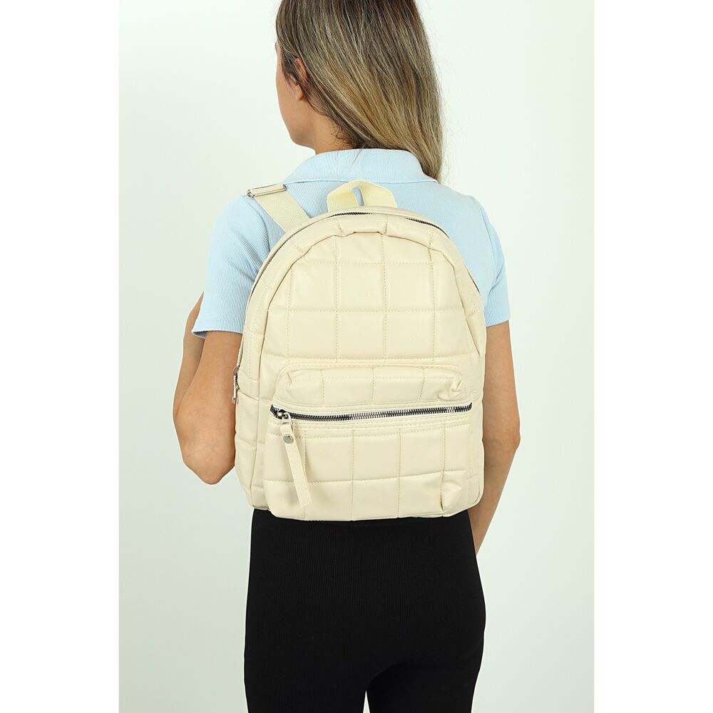 Women's Cream Backpack - 3