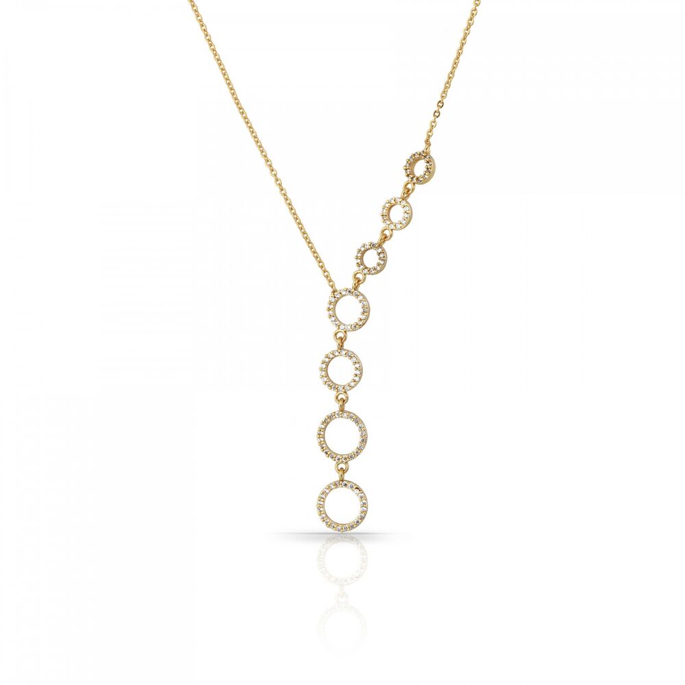 Women necklace consecutive circles design - 1