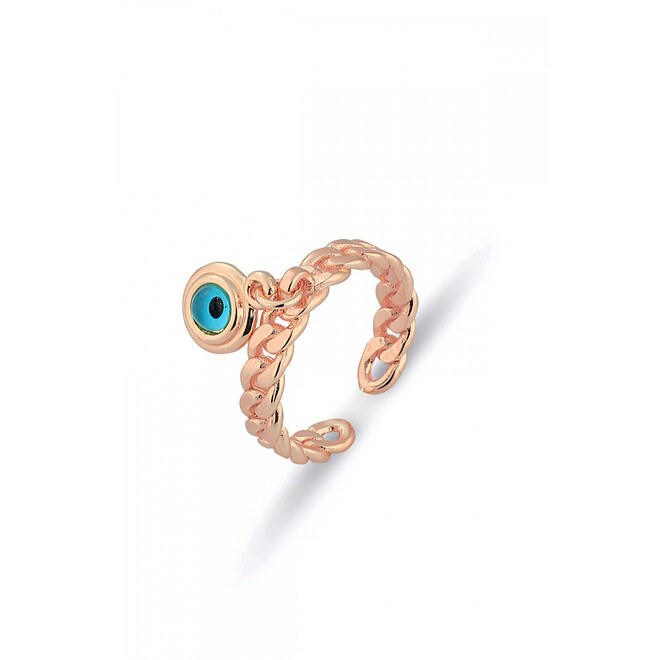 Women ring with a blue bead - 2