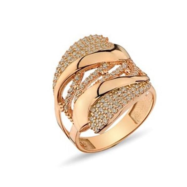 Women's Silver Ring with Brilliant Design - 1