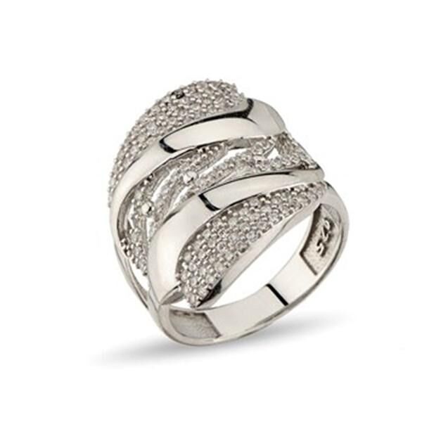 Women Silver Ring with Modern Design - 1
