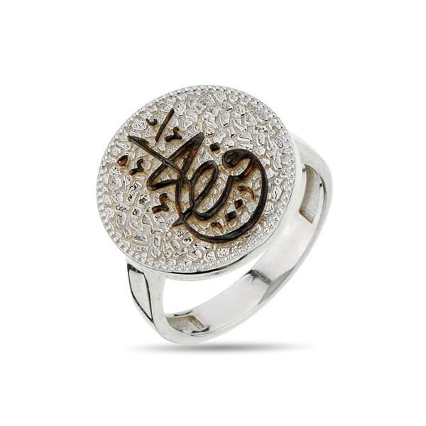 Women's Silver Ring with Round Design - 1