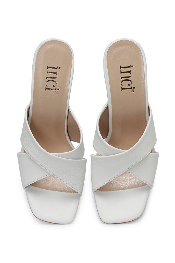 Women's slippers with heels - elegant design - 11