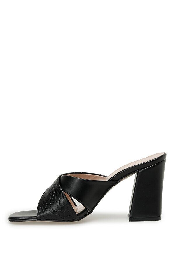 Women's slippers with heels - elegant design - 17