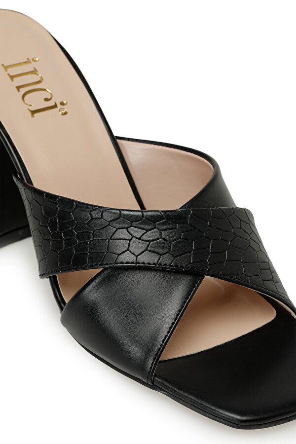 Women's slippers with heels - elegant design - 21